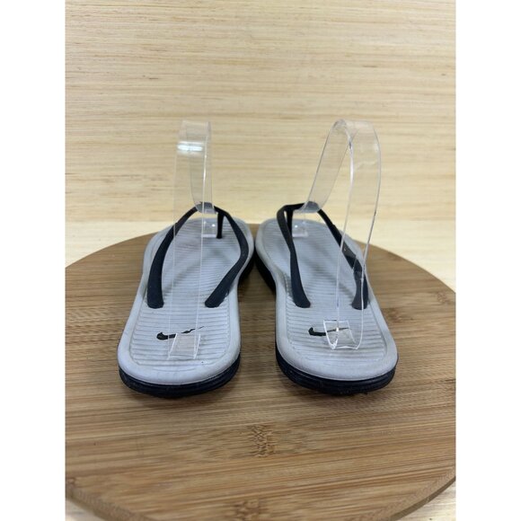 Nike Solarsoft Thong 2 Flip Flop Black Gray Sandals Womens Size 6 - Picture 6 of 9
